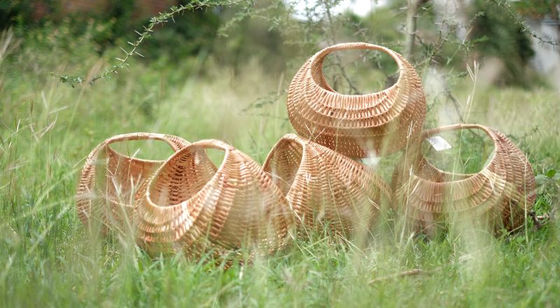 Moon Wicker Basket