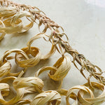 Close up of DaisyLife natural Bamboo Ring Curtains for house décor