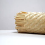 Lightweight, finely handwoven natural bamboo sheet for decor