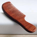 wide tooth and fine tooth Solid wooden combs made from the beech tree.